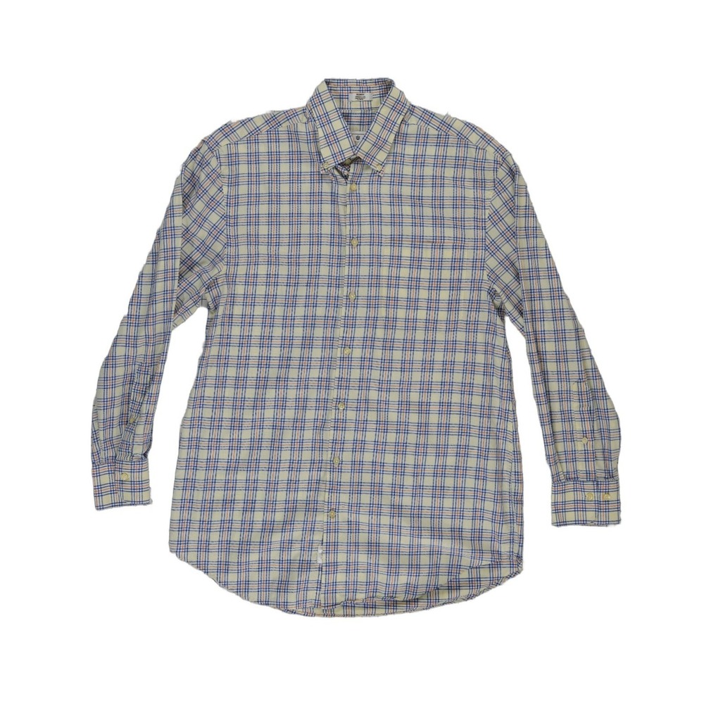 Peter Millar Plaid Button Down Shirt Men's Size Medium Multicolor 100% Cotton